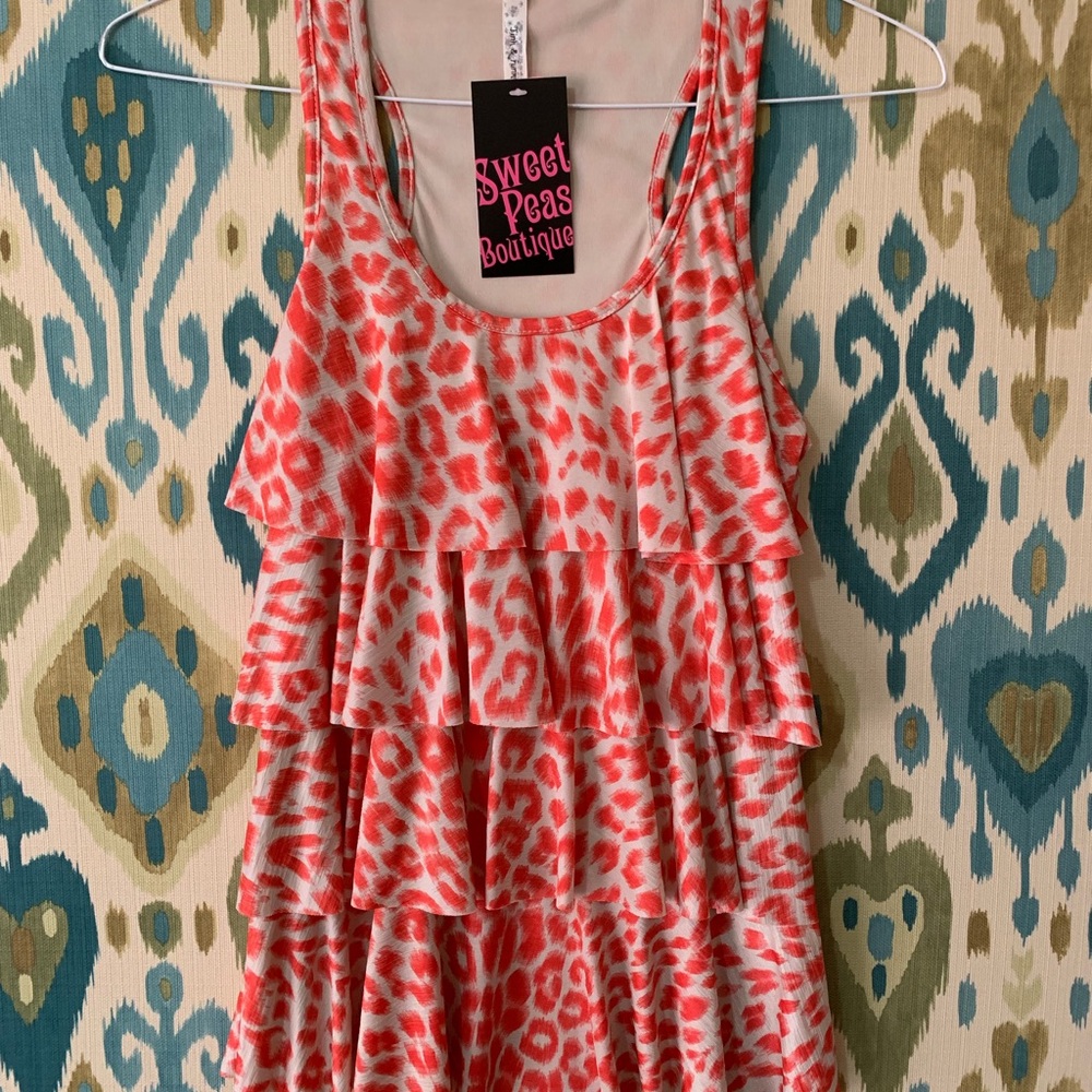 NWT racer style leopard tank